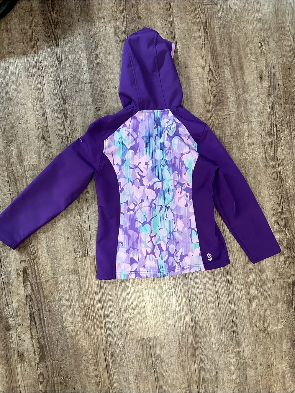 Free Country Girls Purple Softshell Fleece Lined Hooded Jacket Size 10/12